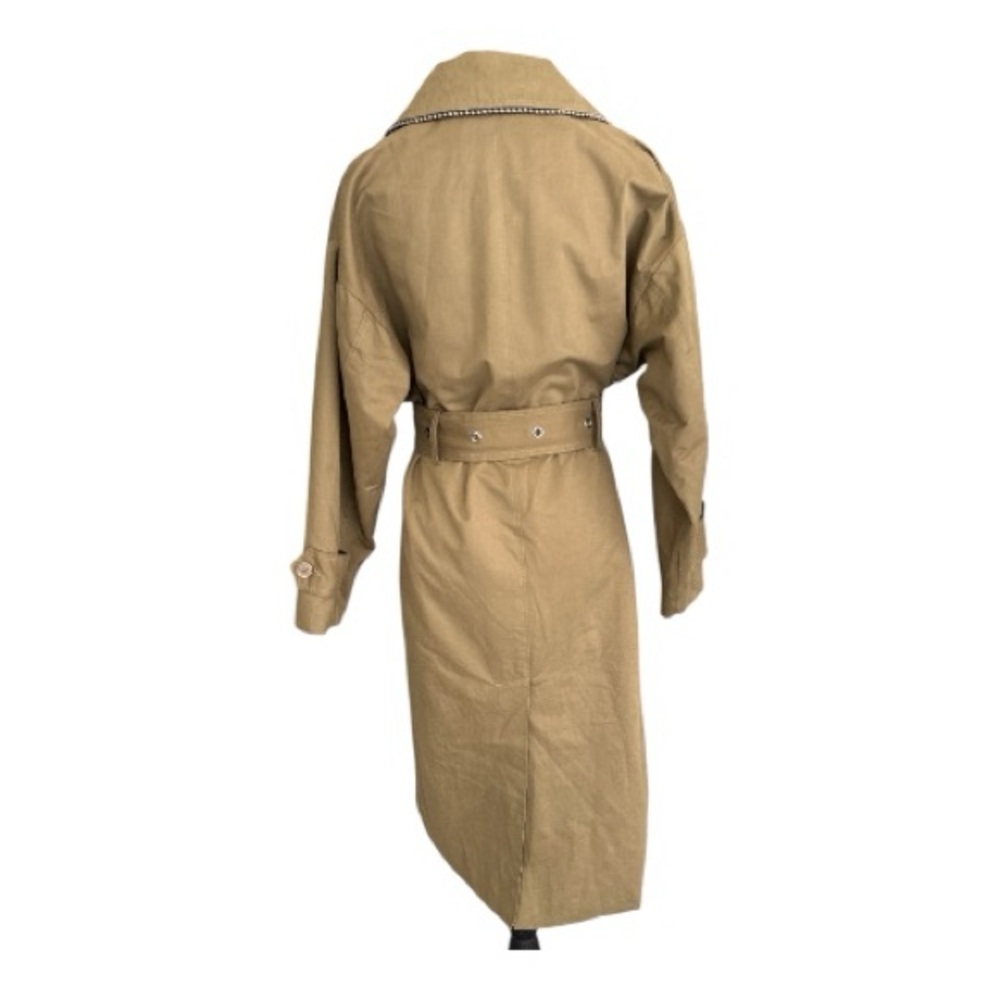 Badgley Mischka x Bagatelle New York Olive Green Trenchcoat Floor Sample - Picture 4 of 10